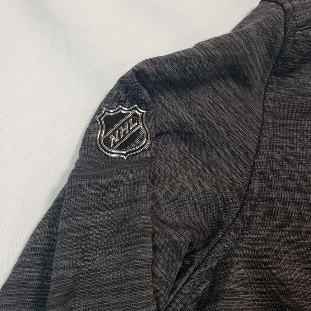 Fanatics NHL Boston Bruins Authentic Pro Pullover Hoodie Mens M Gray Zip Pockets - Picture 7 of 10